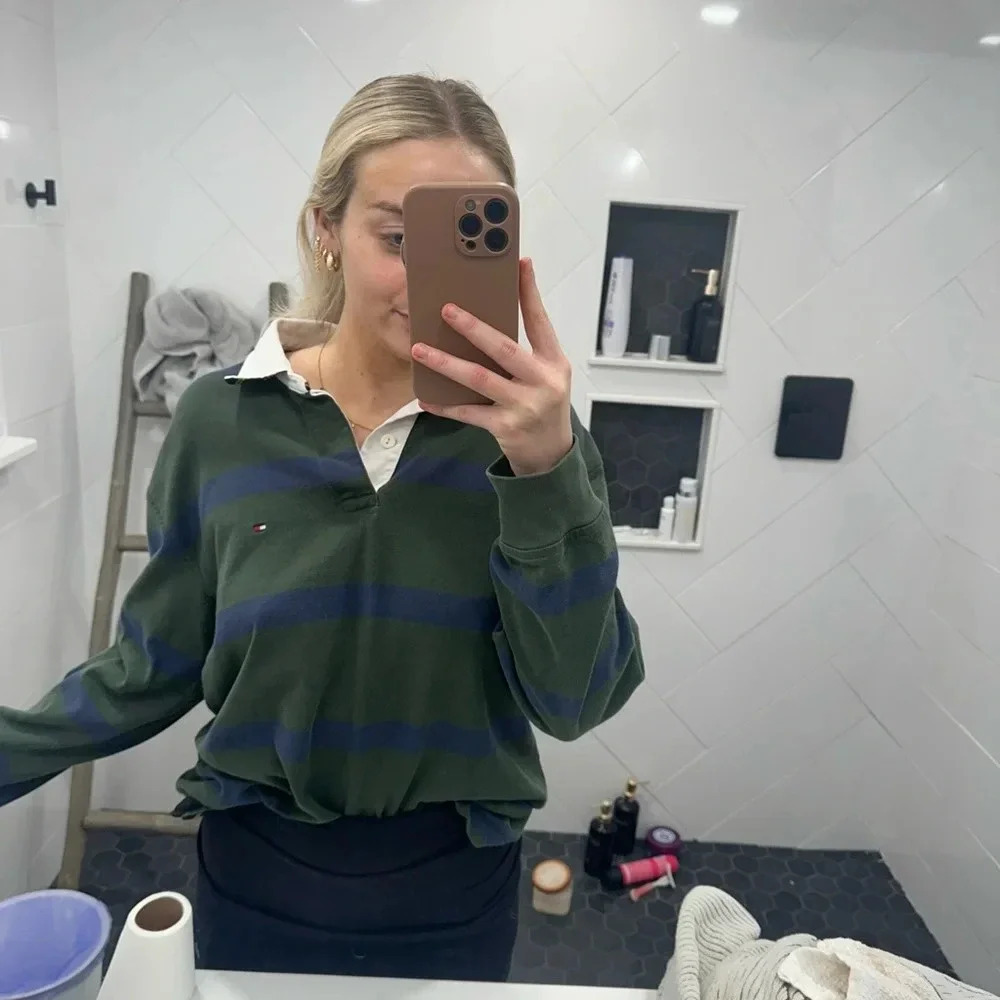 TOMMY HILFIGER vintage polo top large - Picture 8 of 16
